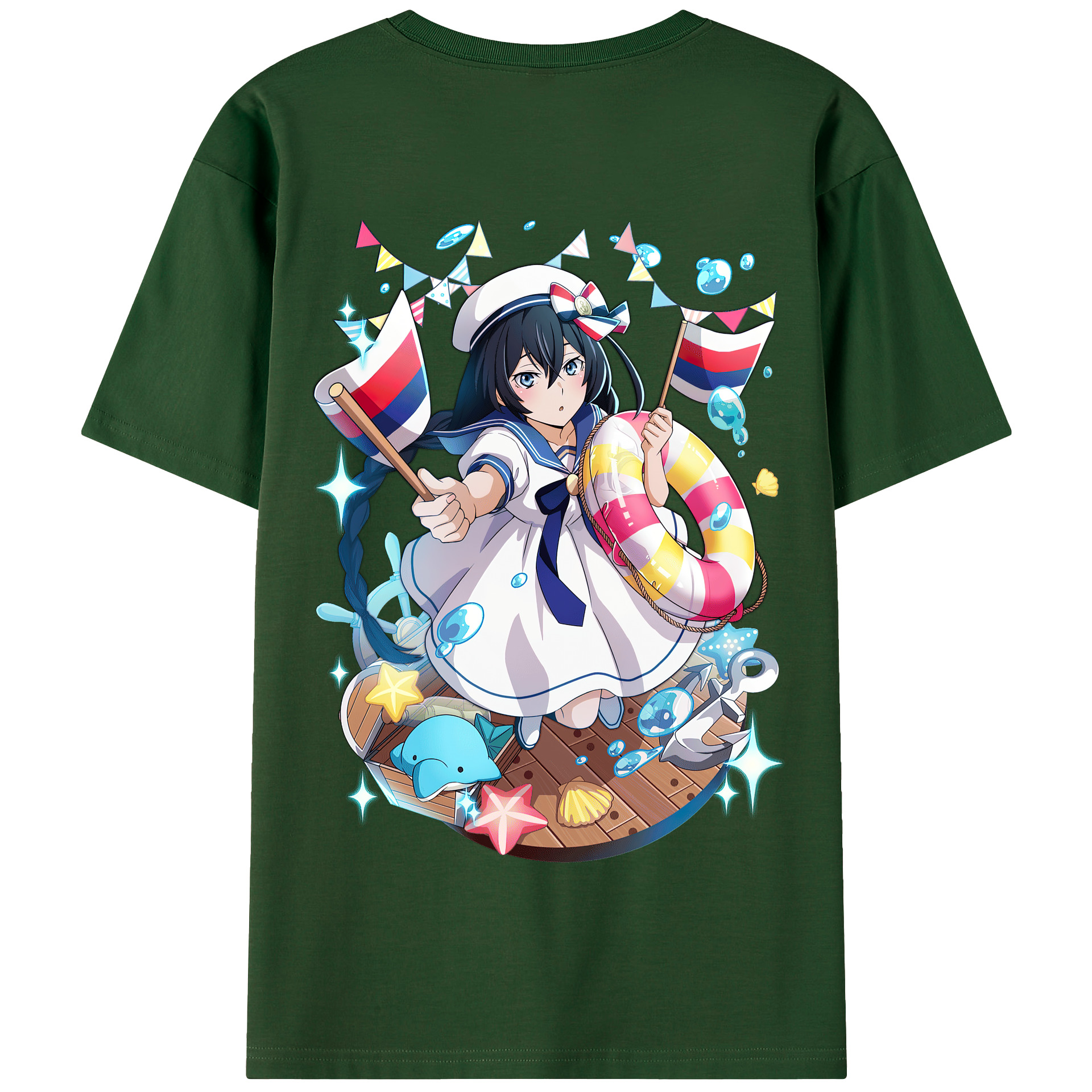 （画像用） 文豪ストレイドッグス Bungo Stray Dogs 綿100％半袖Tシャツ（背面プリント）